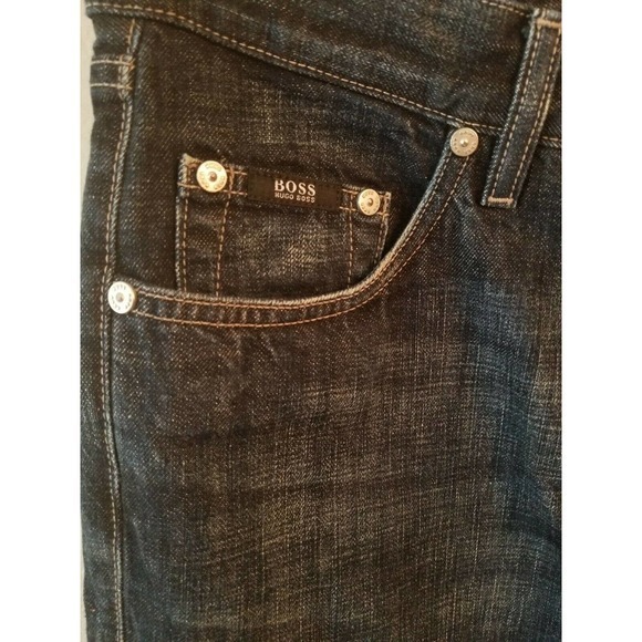Hugo Boss‎ Stretch Classic Straight Leg Kansas Men's Blue Jeans Sz 30x32 - Picture 3 of 5